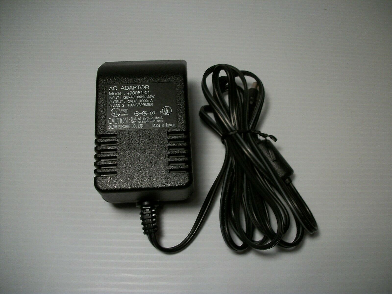 New 12V 1000mA Salom Electric 490081-01 Class 2 Transformer Power Supply Ac Adapter